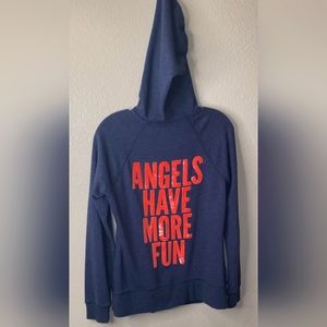 Victoria's Secret "Angels Have More Fun" Hooded Sweat Jacket in Blue